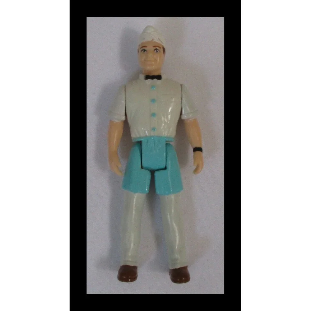 Fisher Price Sweet Streets Ice Cream Man Teal Apron & Hat